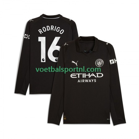 Manchester City Rodrigo Hernandez 16 Uit Shirt 2025-26 L/S